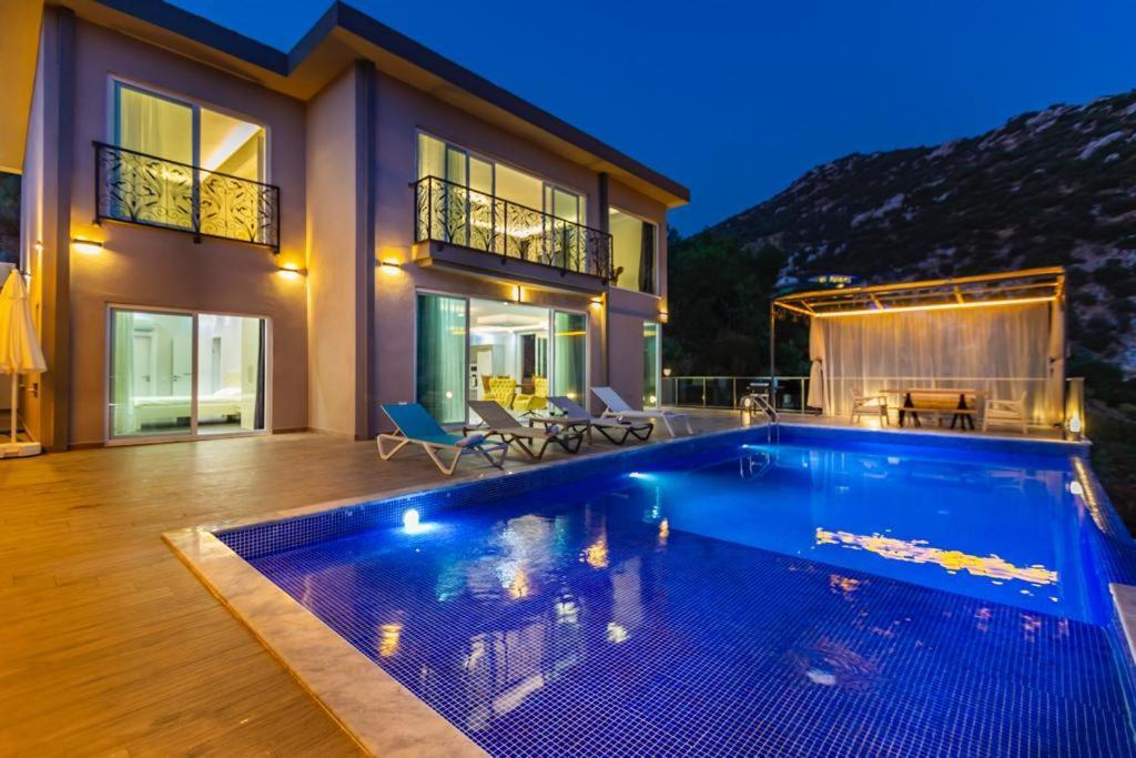 La Villa Celine- Xlarge Villa Complete Privacy In Nature, Pool With Wondeful View Kalkan Exterior photo