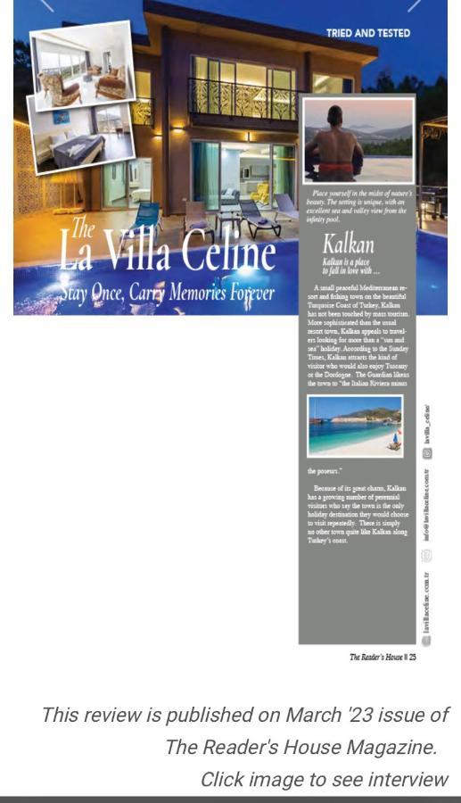 La Villa Celine- Xlarge Villa Complete Privacy In Nature, Pool With Wondeful View Kalkan Exterior photo